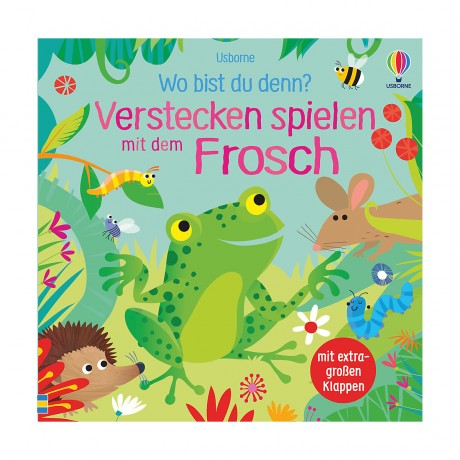 Usborne Verlag Wo bist du denn? Verstecken spielen mit dem Frosch Где ты? Играй в прятки с лягушкой