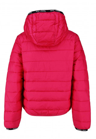 Tommy Hilfiger QUILTED TAPE HOODED  Winter jacket neon pink QUILTED TAPE HOODED Куртка зимняя неоновый розовый