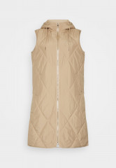 Tommy Hilfiger SORONA LONG VEST Waistcoat beige SORONA LONG VEST Жилет на талии бежевый
