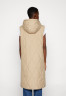 Tommy Hilfiger SORONA LONG VEST Waistcoat beige SORONA LONG VEST Жилет на талии бежевый