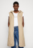Tommy Hilfiger SORONA LONG VEST Waistcoat beige SORONA LONG VEST Жилет на талии бежевый
