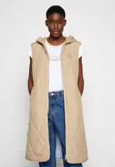 Tommy Hilfiger SORONA LONG VEST Waistcoat beige SORONA LONG VEST Жилет на талии бежевый
