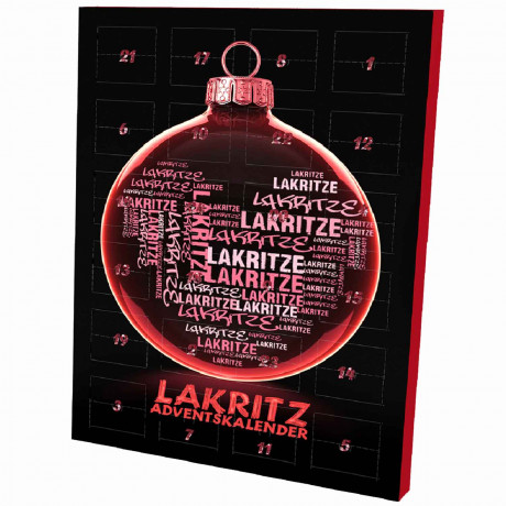Lakritz Adventskalender, Lakritz большой адвент-календарь 2026 с 24 разными видами лакрицы и салмиака, 240 г