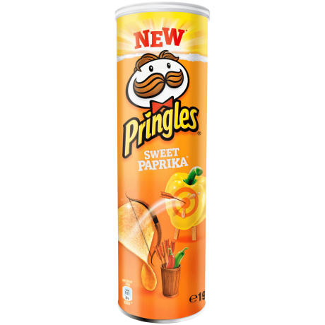 Pringles (Принглс) Sweet Paprika Чипсы со вкусом сладкого перца 190г