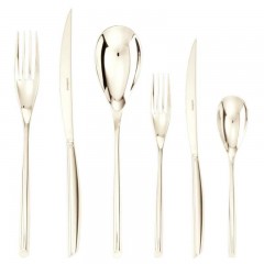 Sambonet Sambonet Bamboo - Edelstahl / PVP champagnerfarben Besteckset 36-tlg. Vollheft / Monoblock Sambonet Bamboo - набор столовых приборов из нержавеющей стали/ПВП цвета шампанского, 36 предм. Полный буклет/моноблок