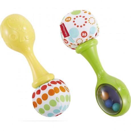 Mattel Fisher-Price Babys Rumba-Rasseln mit Stoff Детские погремушки румба в одежде Fisher-Price