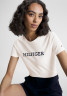 Tommy Hilfiger SLIM Print T-shirt weathered white SLIM Футболка с принтом выветрившийся белый