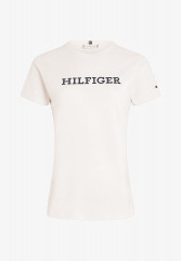 Tommy Hilfiger SLIM Print T-shirt weathered white SLIM Футболка с принтом выветрившийся белый