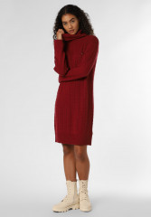 Tommy Hilfiger CABLE ROLL  Jumper dress bordeaux CABLE ROLL Платье-джемпер Бордо