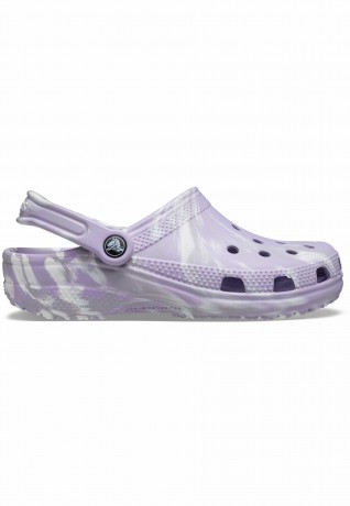 Crocs CLASSIC MARBLED Clogs mottled purple КЛАССИЧЕСКИЙ МРАМОР сабо пятнистый фиолетовый
