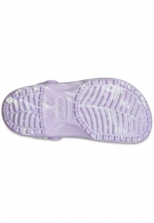 Crocs CLASSIC MARBLED Clogs mottled purple КЛАССИЧЕСКИЙ МРАМОР сабо пятнистый фиолетовый