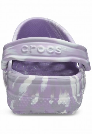 Crocs CLASSIC MARBLED Clogs mottled purple КЛАССИЧЕСКИЙ МРАМОР сабо пятнистый фиолетовый