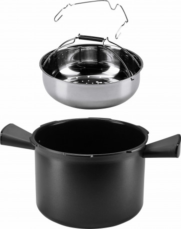 Krups Krups Multikocher CZ7101 Cook4Me +, 1600 W, 6 l Schussel, 6L Kapazitat, digitale Rezepte, Schnellkochtopf, Dampfgaren, Anbraten Мультиварка Krups CZ7101 Cook4Me+, 1600 Вт, чаша 6 л, емкость 6 л, цифровые рецепты, скороварка, приготовление на пару,