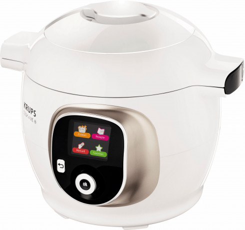 Krups Krups Multikocher CZ7101 Cook4Me +, 1600 W, 6 l Schussel, 6L Kapazitat, digitale Rezepte, Schnellkochtopf, Dampfgaren, Anbraten Мультиварка Krups CZ7101 Cook4Me+, 1600 Вт, чаша 6 л, емкость 6 л, цифровые рецепты, скороварка, приготовление на пару,