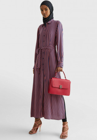 Tommy Hilfiger OUTLINE SATCHEL Handbag royal berry OUTLINE SATCHEL Сумочка королевская ягода