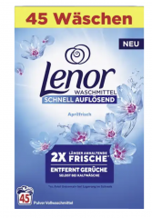Lenor Vollwaschmittel Pulver Aprilfrisch 45WL Стиральный порошок на 45 загрузок, 2475 грамм