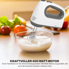 CLATRONIC CLATRONIC Handmixer HM 3775, mit kraftvollen 400 Watt-Motor, 5 Stufen  Ручной миксер CLATRONIC HM 3775, с мощным двигателем мощностью 400 Вт, 5 уровней