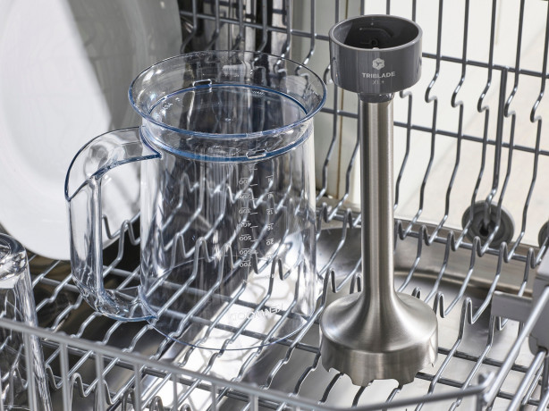 KENWOOD KENWOOD Stabmixer HBM60.307GY Triblade XL+, 1000 W, inkl. Zerkleinerer, Kartoffelstampfer, Messbecher und Schneebesen  Ручной блендер KENWOOD HBM60.307GY Triblade XL+, 1000 Вт, включая измельчитель, толкушку для картофеля, мерную чашку и венчик