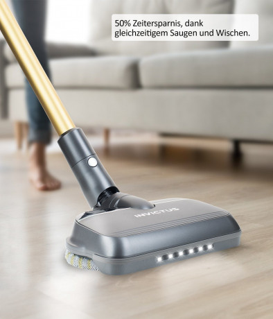 Genius Genius Akku-Bodenstaubsauger INVICTUS X8 Motorisierter Elektro-Wischmopp, Set 3-tlg., X8 Motorisierter Wischmopp (auch fur X8 Pro geeignet) Беспроводной пылесос Genius с электроприводом INVICTUS X8, набор из 3 шт., швабра с электроприводом X8 (так