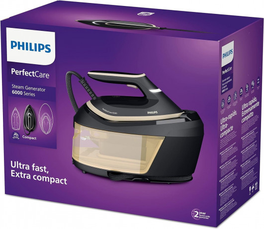 Philips Philips Dampfbugelstation Domestic Bugeleisen, mit Dampfstation,Dampf,8 bar, 1,80 ml Wassertank, 1,8 L Tank abnehmbar, Keramiksohle Bugeleisen Dampf, Dampfbugeleisen Паровая гладильная станция Philips Домашний утюг с паровой станцией, паром, 8 ба