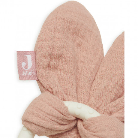 jollein Beissring siliconen Bunny ears chestnut Прорезыватель силиконовый Заячьи ушки каштановые