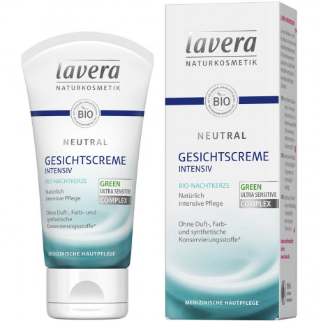LAVERA Neutral Gesichtscreme, 50 ml, Лавера Крем для лица без отдушек для сверхчувствительной кожи, 50 мл