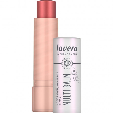 LAVERA Multi Balm Blister Sunrise Rose 04, 5,3 g, Лавера Многофункциональный бальзам для губ, щёк и сияющих акцентов, оттенок Sunrise Rose 04, био-морковь и витамин E, 5,3 г