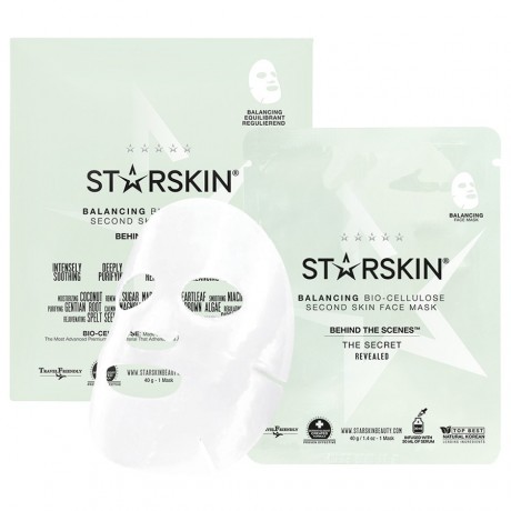 STARSKIN (Старскин) Behind The Scenes Coconut Bio-Cellulose Balancing Face Mask Maske Masken, 30 мл