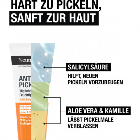 Neutrogena Anti-Pickel Pflegeset, 250 ml / 200 ml + 50 ml, Neutrogena Anti-Pickel Набор для кожи с высыпаниями: очищающий гель 200 мл и увлажняющий крем 50 мл