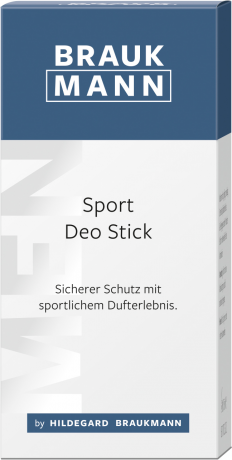 Braukmann Deostick Sport, 75 ml, Hildegard Braukmann дезодорант для всех типов кожи, для мужчин, 75 мл