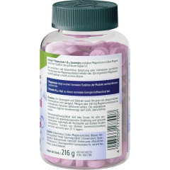 Kneipp Magnesium + B12 Gummies, 216 g, Kneipp жевательные пастилки «Магний + B12» с малиновым вкусом, 60 шт., 216 г