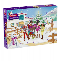 Schleich HORSE CLUB 99240 Adventskalender Winter Wonderland 2026, 24 Tuerchen, Schleich HORSE CLUB 99240 Адвент-календарь «Зимняя сказка» 2026 с лошадьми и аксессуарами, 24 окошка, от 4 лет