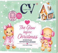 CV The Glow Before Christmas Adventskalender 2026, 24 Ueberraschungen, CV Адвент-календарь 2026 с шестью видами патчей для кожи вокруг глаз, 24 сюрприза