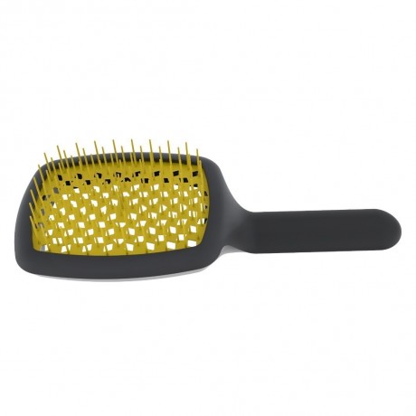 Giorgio Janeke Curvy Brush quot;Mquot; Vented Black Yellow Пышная кисть "М" Вентилируемый черный желтый