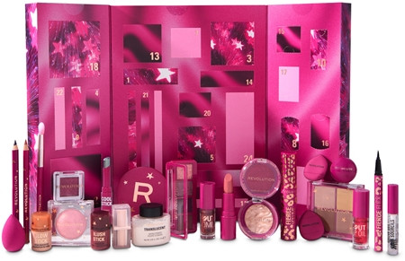 Revolution Beauty Advent Calendar All Stars 2026, Revolution Beauty All Stars бьюти-адвент-календарь 2026 с макияжем для лица, глаз, бровей и губ, 24 подарка