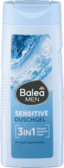 Balea MEN Duschgel Sensitive 3in1, 300 ml, Гель для душа Sensitive 3 в 1 для мягкого очищения тела, лица и волос, 300 мл