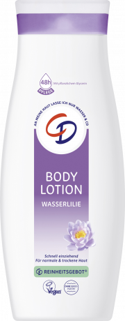 CD Bodylotion Wasserlilie 400 ml, Лёгкий лосьон для тела с водяной лилией, увлажнение до 48 часов, 400 мл