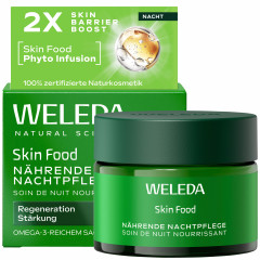 WELEDA Skin Food Naehrende Nachtpflege, 40 ml, Питательный ночной крем Skin Food для сухой кожи с маслом сача инчи и скваланом, 40 мл