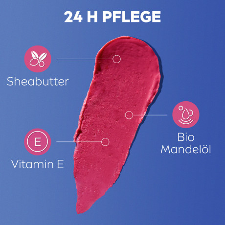 Labello Caring Beauty Pink LSF 30, Розовый бальзам для губ и щёк с маслом ши и миндальным маслом для питания и мягкости, SPF 30, 4,8 г