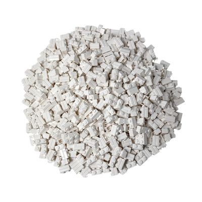 LEGO LEGO 1x2 Mauersteine Weiss - 500 Stuck - White masonry brick 98283 LEGO 1x2 кирпичи белые — 500 штук — Белый кирпич для кладки 98283