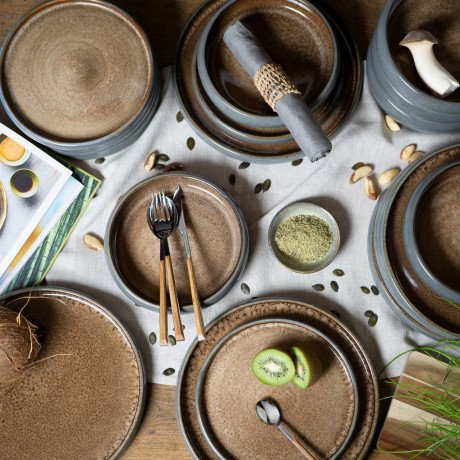 Moritz & Moritz Moritz & Moritz Tafelservice braun 18-tlg. Reaktiv braun Обеденный сервиз Moritz & Moritz коричневый, 18 предм. Реактивный