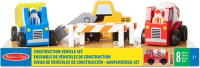 Melissa Doug Baustellenfahrzeuge aus Holz Строительные машины из дерева