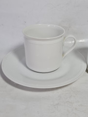 Набор для чая винтажный ALT Tirschenreuther / Venezia, 2 кружки и тарелка, фарфор, Германия, 1980-90гг.