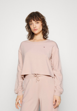 Tommy Hilfiger TRACK TOP Pyjama top misty blush TRACK TOP Пижамный топ туманный румянец