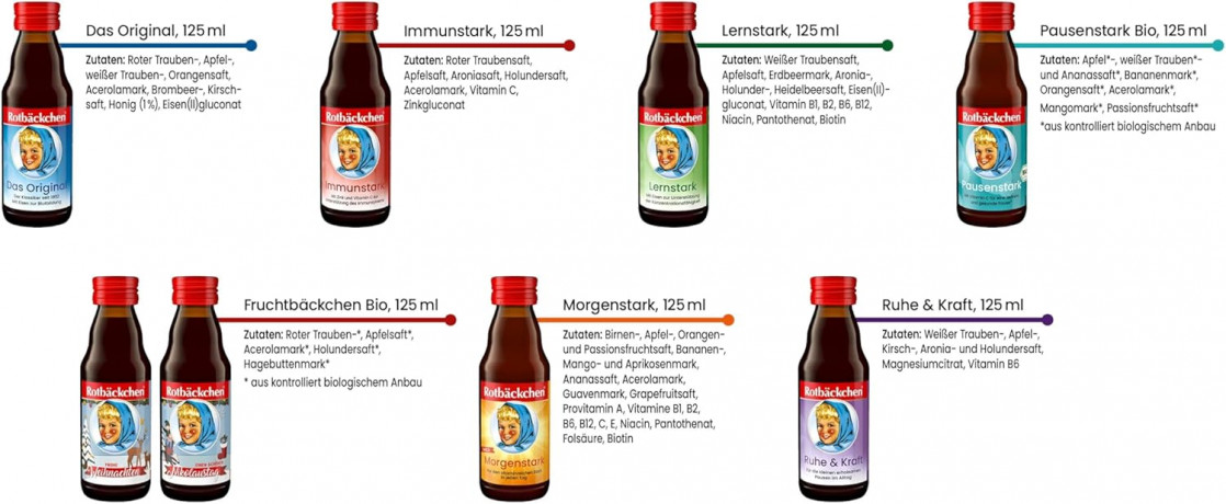 Rotbackchen Adventskalender 2025 Авдент-календарь, 24 х 125мл витаминных сока