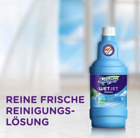 Swiffer Wet Jet Bodenreiniger Nachfüllpack 1,25 l, Средство для швабры с распылителем WET JET, 1.25 л, с ароматом лимона