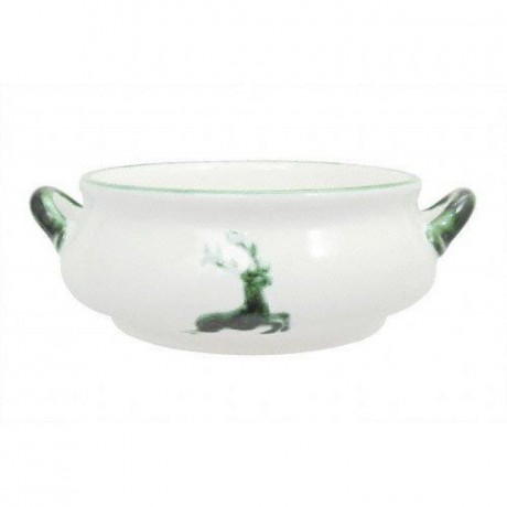 Gmundner Keramik Gmundner Keramik Gruner Hirsch Suppenschale 0,37 L / h: 5,9 cm Тарелка для супа с зеленым оленем Gmundner Ceramics 0,37 л / высота: 5,9 см