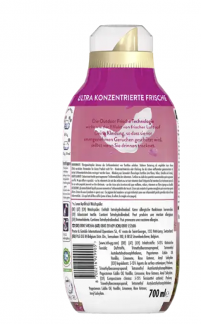 Lenor Weichspüler Konzentrat Luftfrisch Wildblumenfeld 50 WL, Кондиционер для стирки белья "Свежесть цветочного поля", 50 загрузок (700мл)