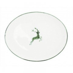 Gmundner Keramik Gmundner Keramik Gruner Hirsch Platte oval 33x26x2,5 cm Тарелка Gmundner Ceramics Green Deer овальная 33x26x2,5 см