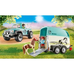 PLAYMOBIL PLAYMOBIL 70511 PKW mit Ponyanhanger Автомобиль PLAYMOBIL 70511 с прицепом для пони